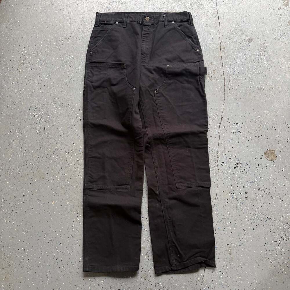 Carhartt Double Knee Pants 33x30 B01-BLK Carpenter Pants - Picture 3 of 7